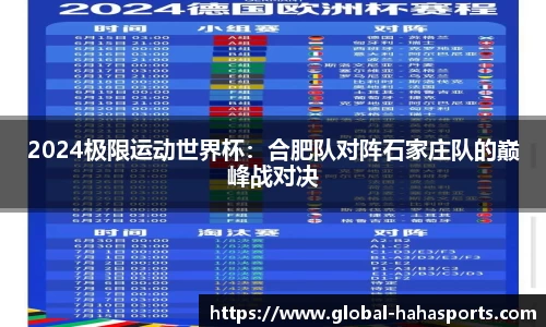 2024极限运动世界杯：合肥队对阵石家庄队的巅峰战对决