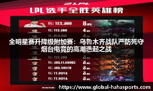 全明星赛升降级附加赛：乌鲁木齐战队严防死守烟台电竞的高潮迭起之战